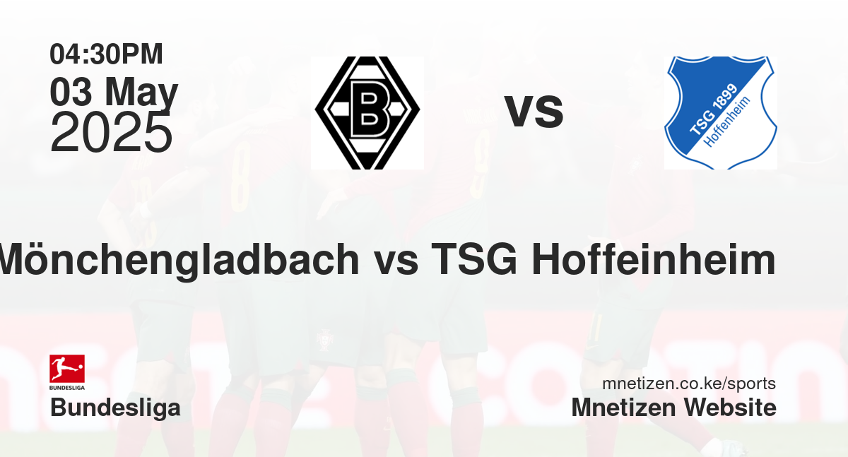 Borussia Mönchengladbach vs TSG Hoffeinheim