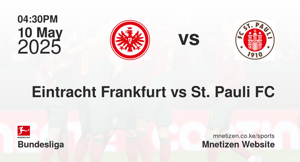 Eintracht Frankfurt vs St. Pauli FC
