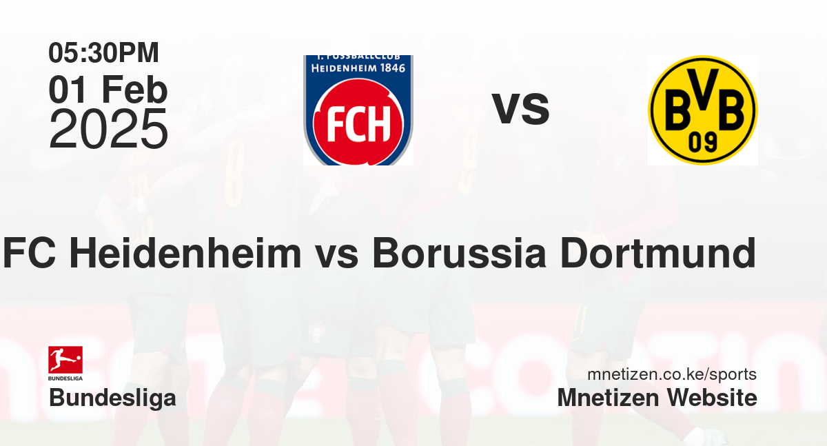 FC Heidenheim vs Borussia Dortmund
