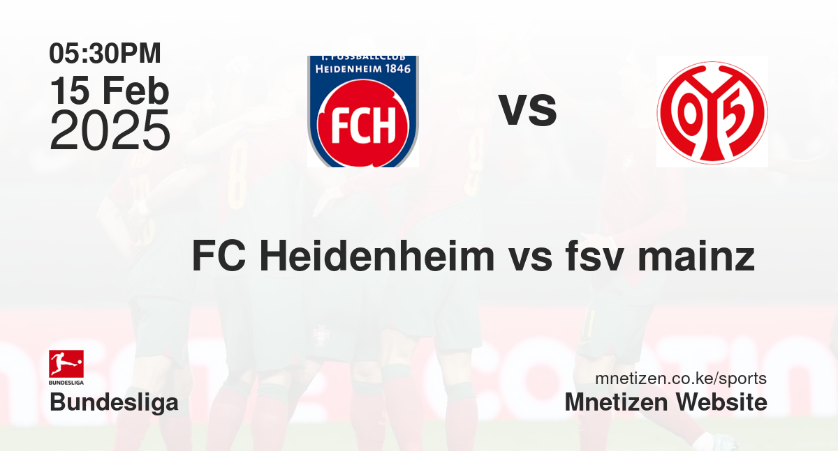 FC Heidenheim vs fsv mainz 