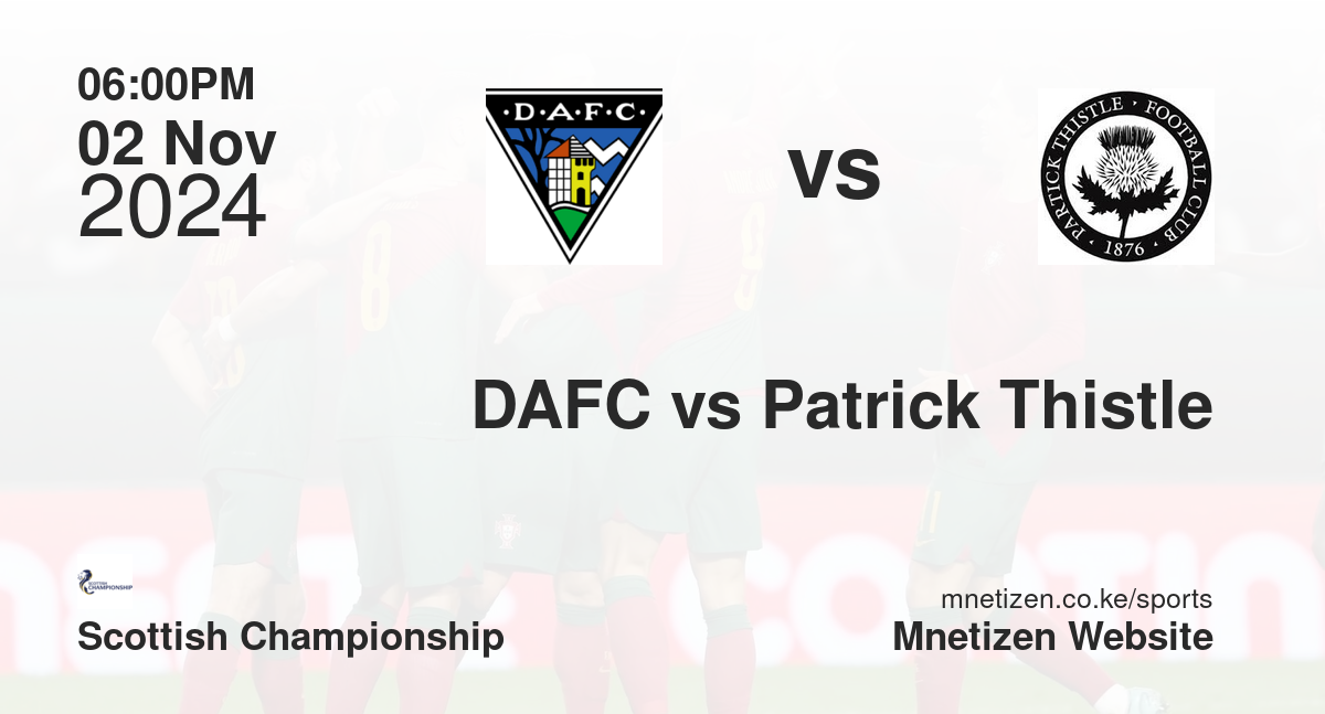 DAFC vs Patrick Thistle