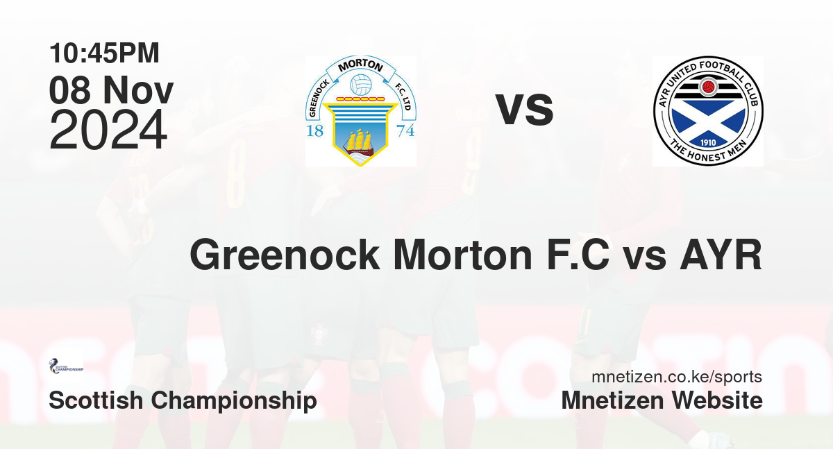 Greenock Morton F.C vs AYR