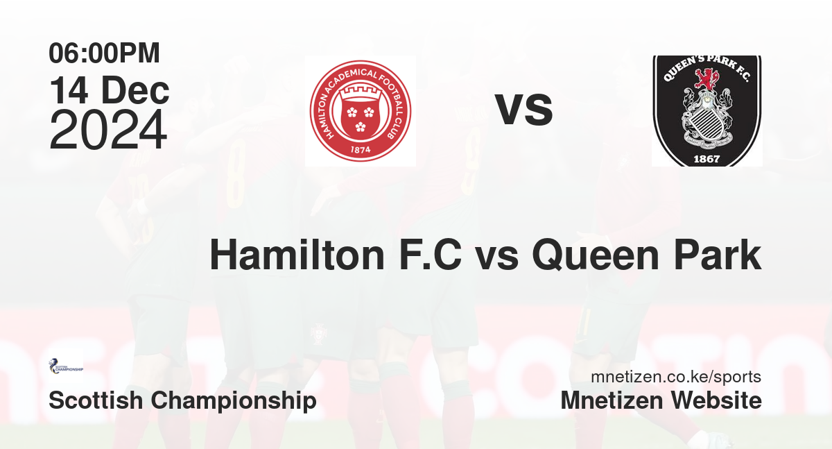 Hamilton F.C vs Queen Park