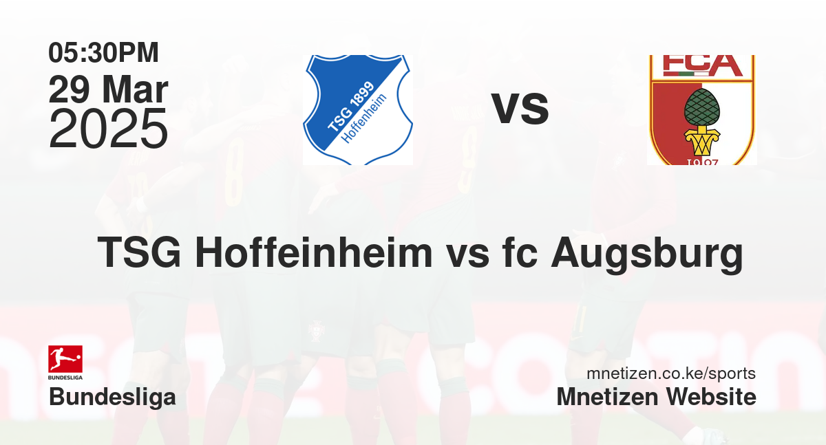 TSG Hoffeinheim vs fc Augsburg 