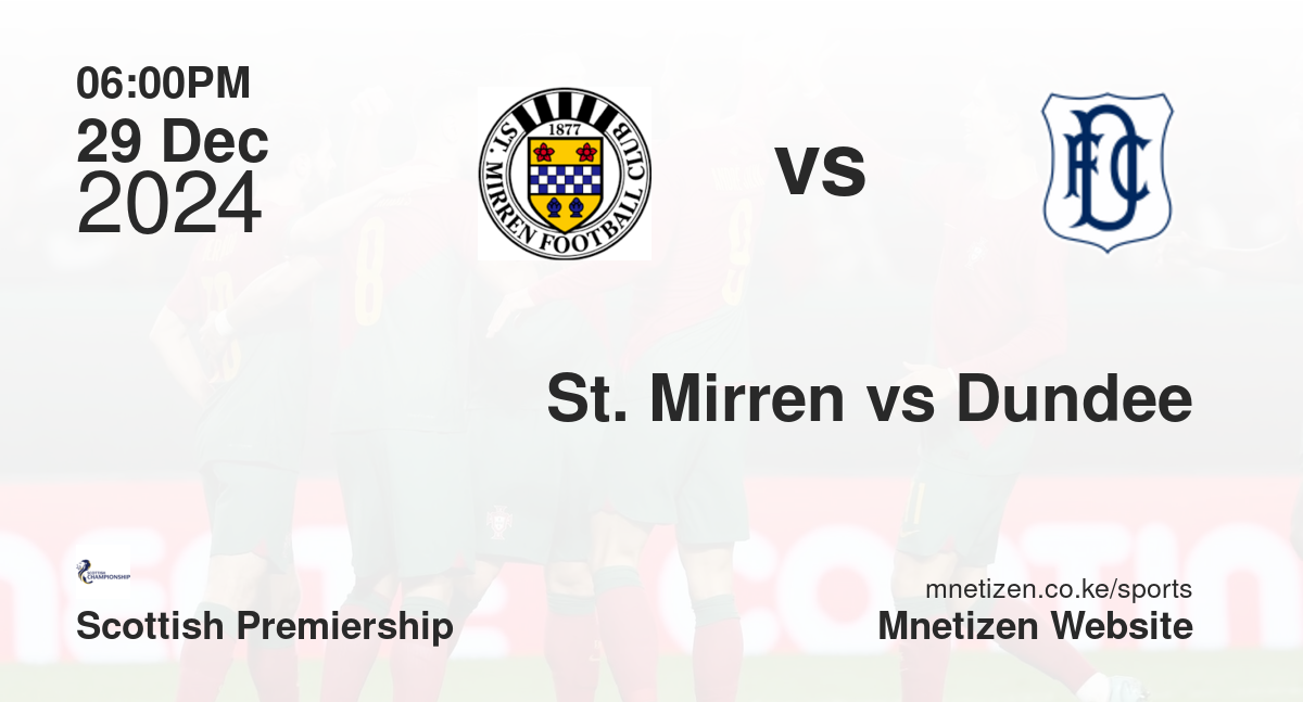 St. Mirren vs Dundee