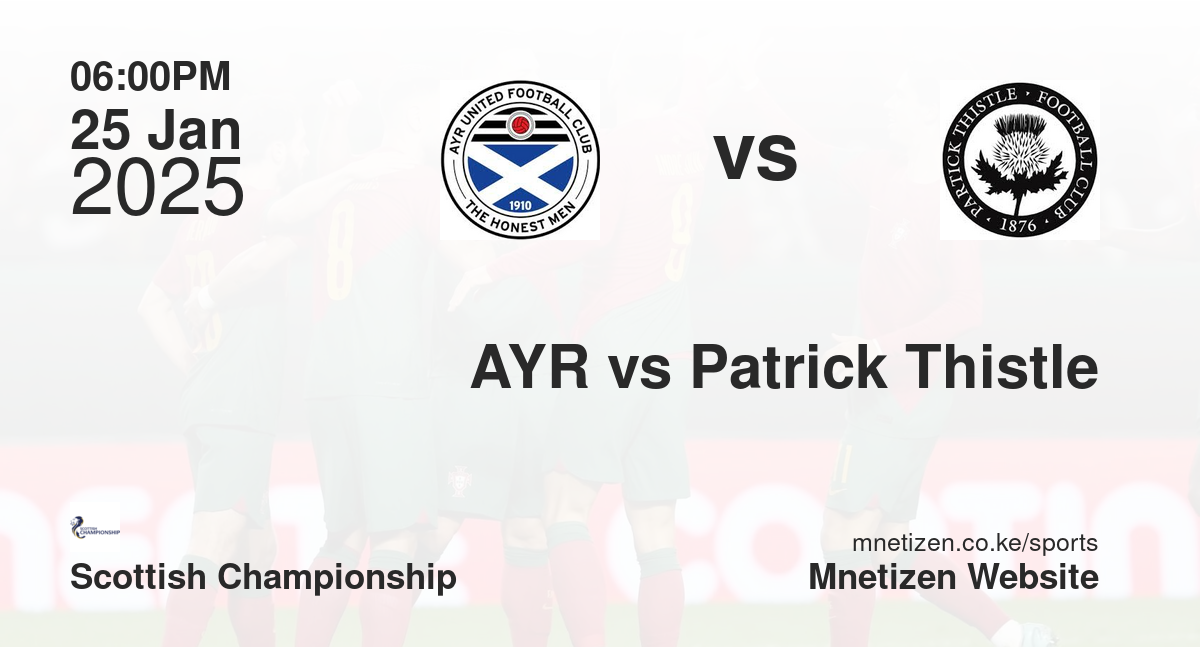 AYR vs Patrick Thistle