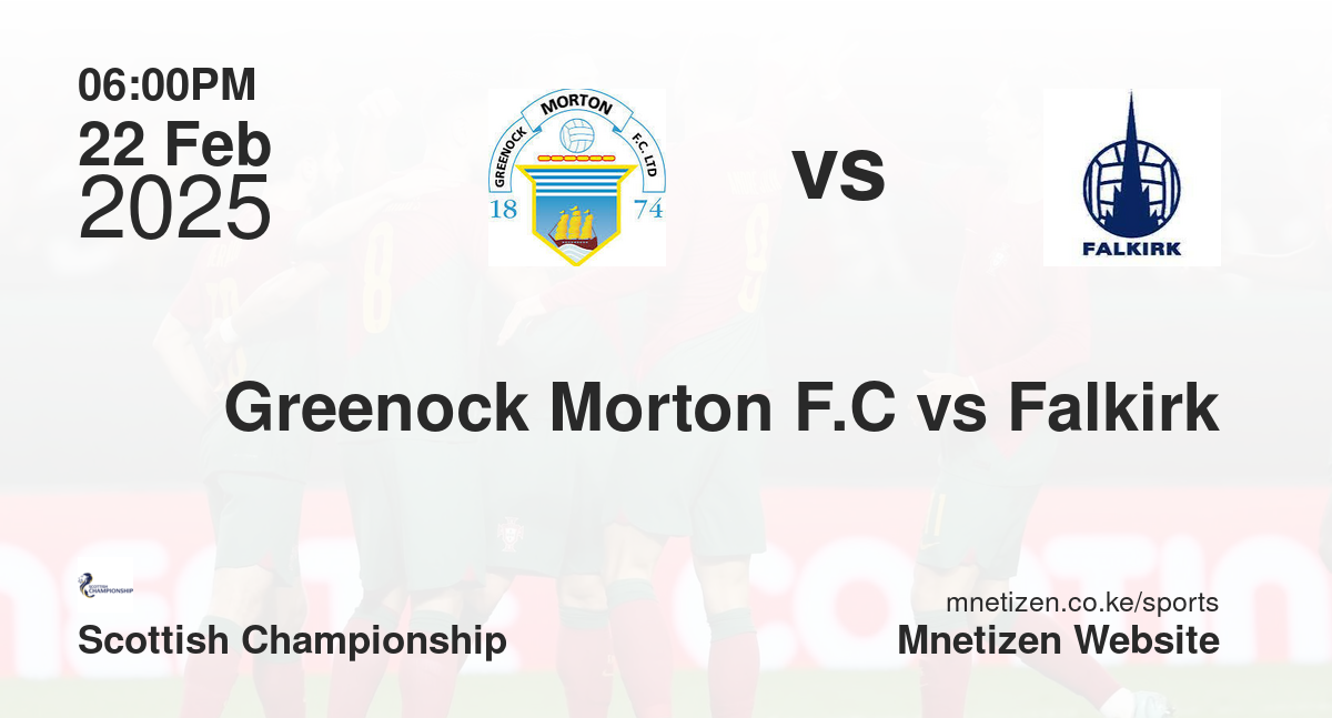 Greenock Morton F.C vs Falkirk