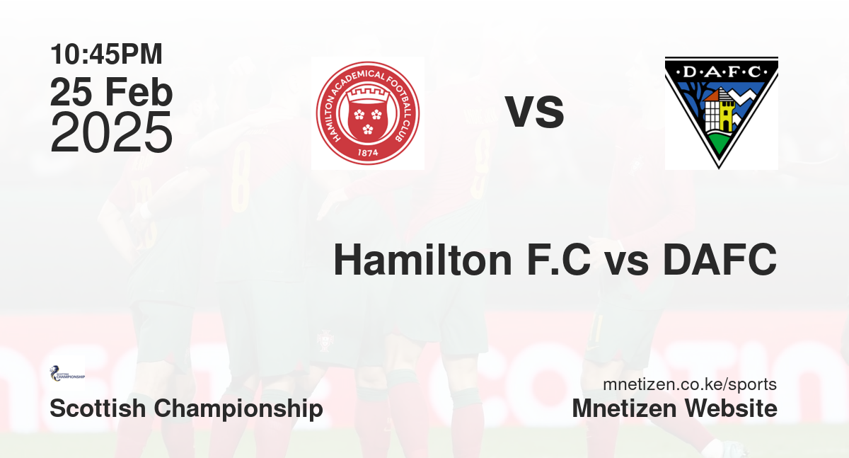 Hamilton F.C vs DAFC