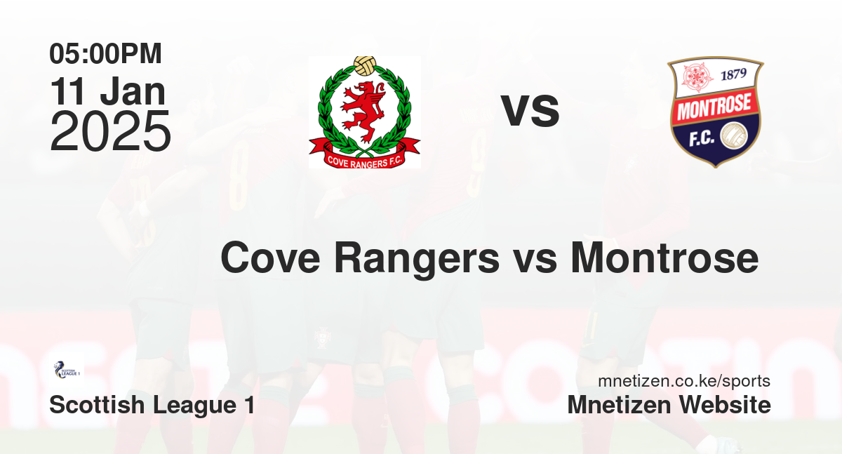 Cove Rangers vs Montrose 