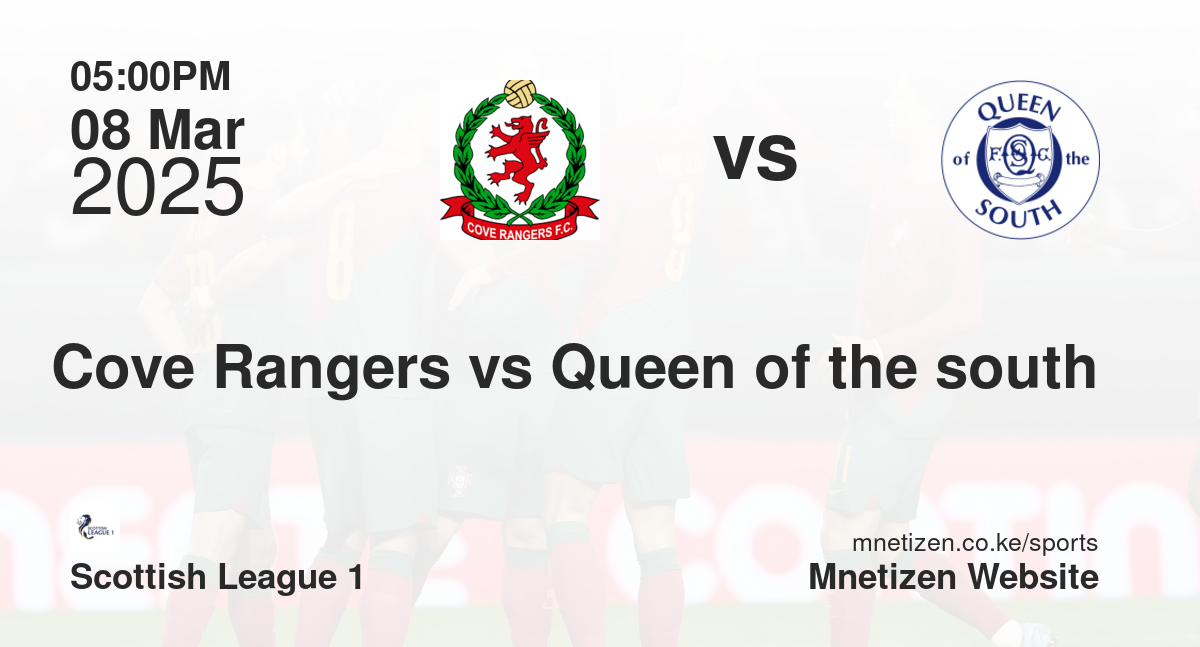 Cove Rangers vs Queen of the south