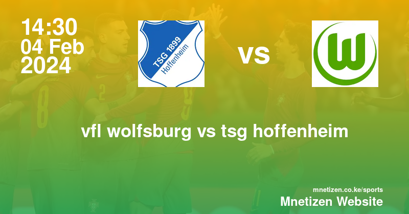 vfl wolfsburg vs tsg hoffenheim 04/02/2024 14:30