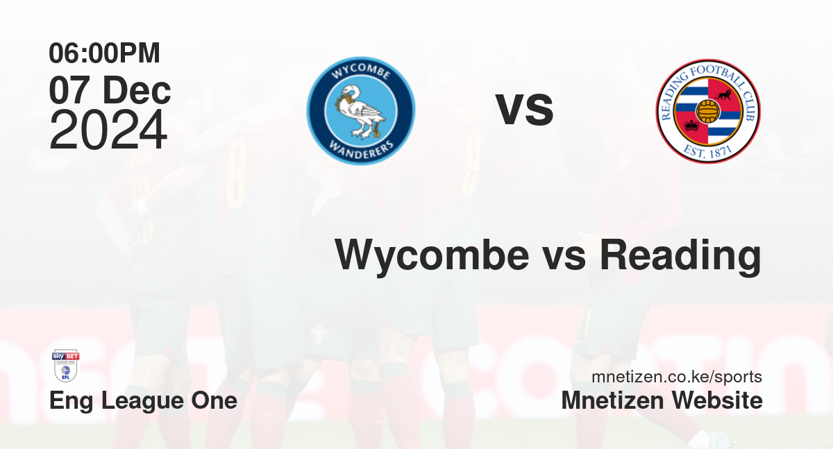Wycombe vs Reading