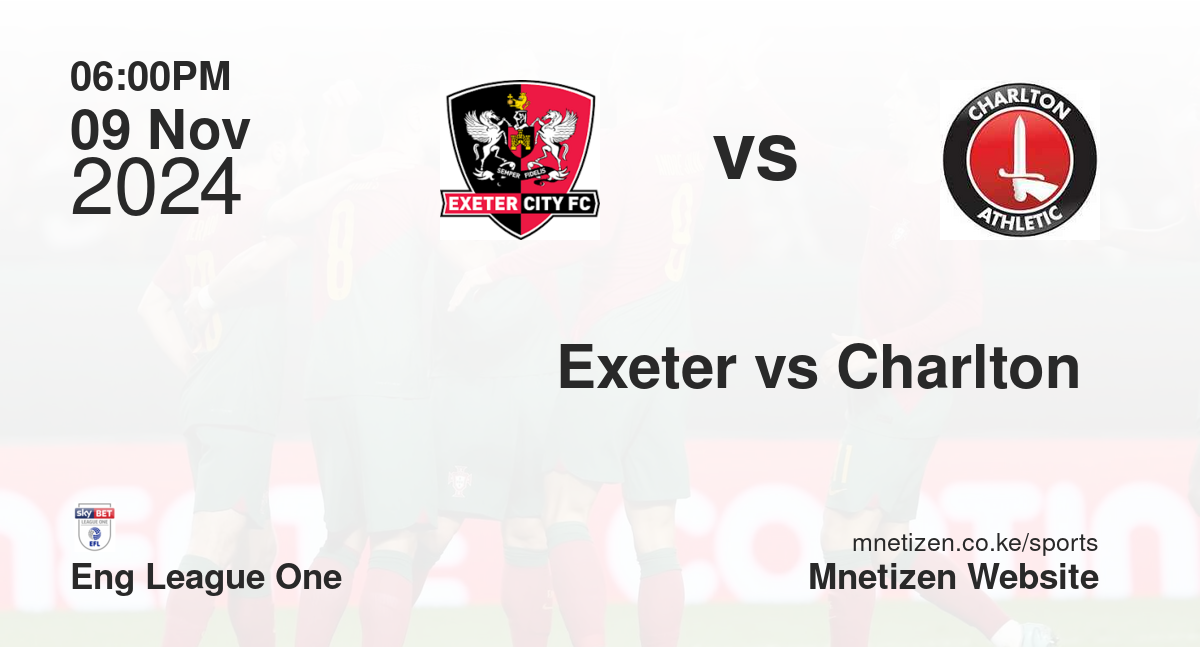 Exeter vs Charlton 