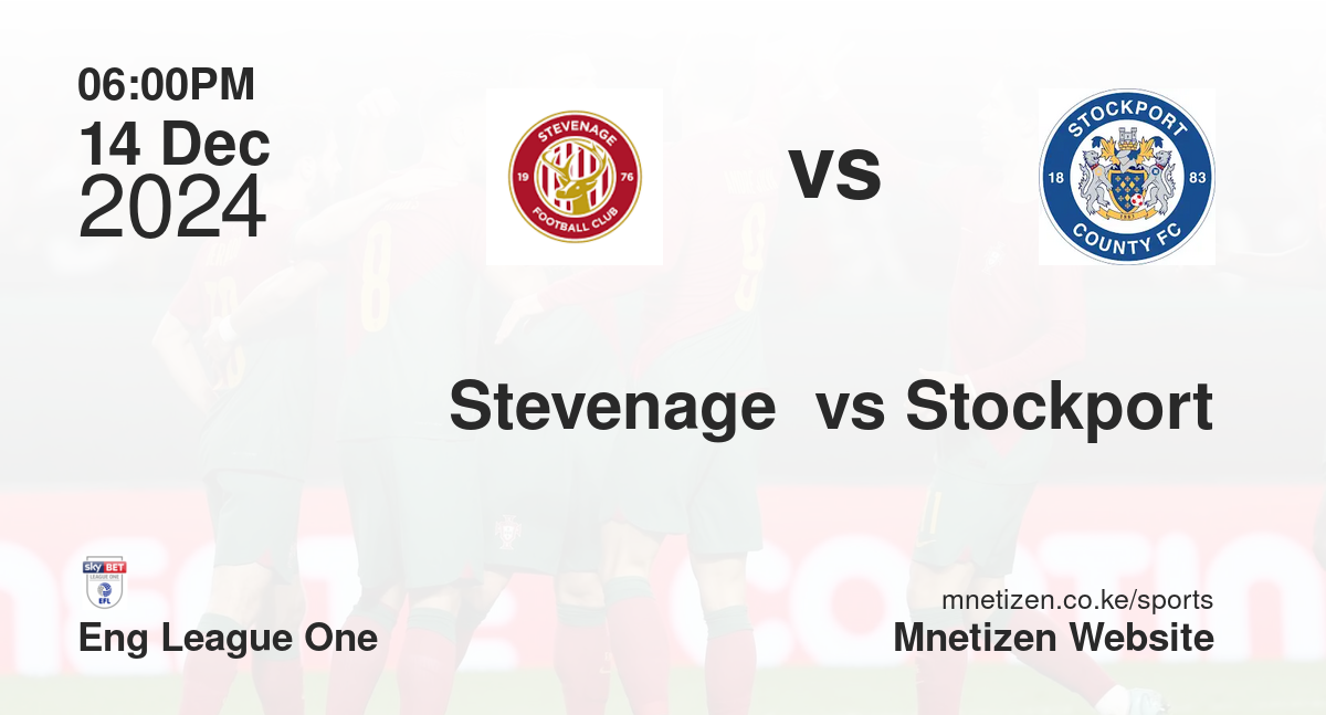 Stevenage  vs Stockport