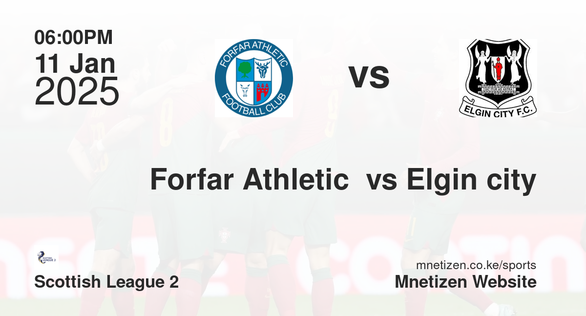 Forfar Athletic  vs Elgin city