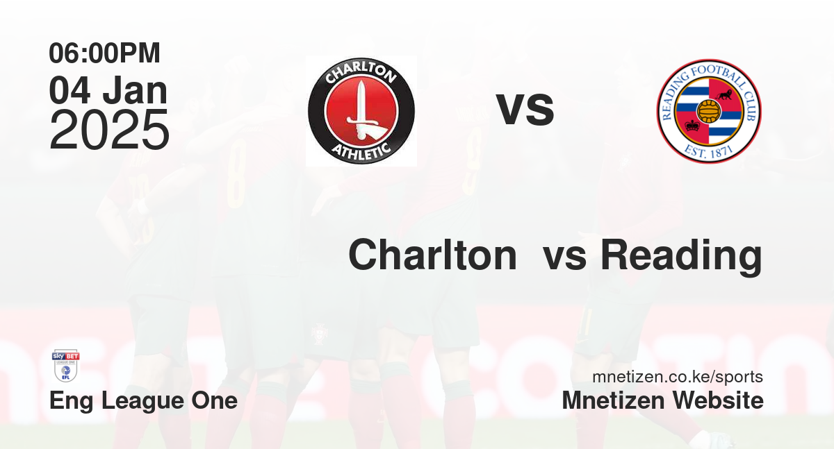 Charlton  vs Reading