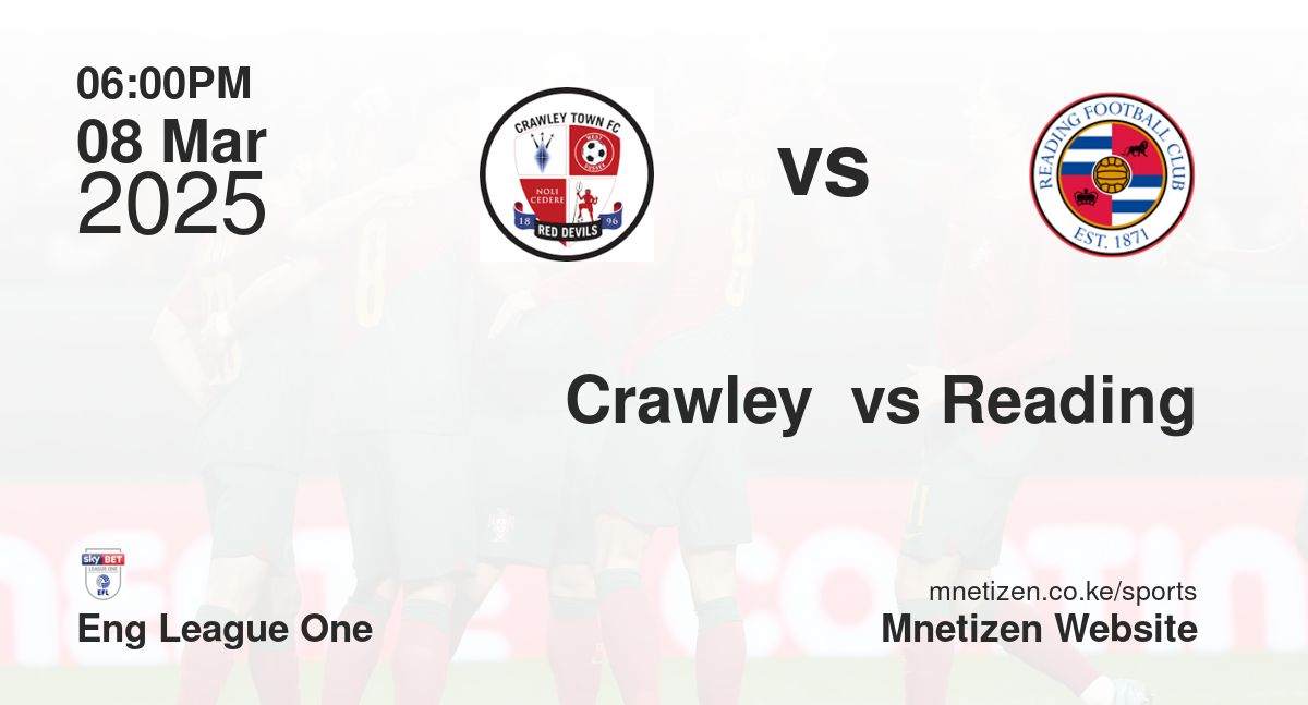 Crawley  vs Reading