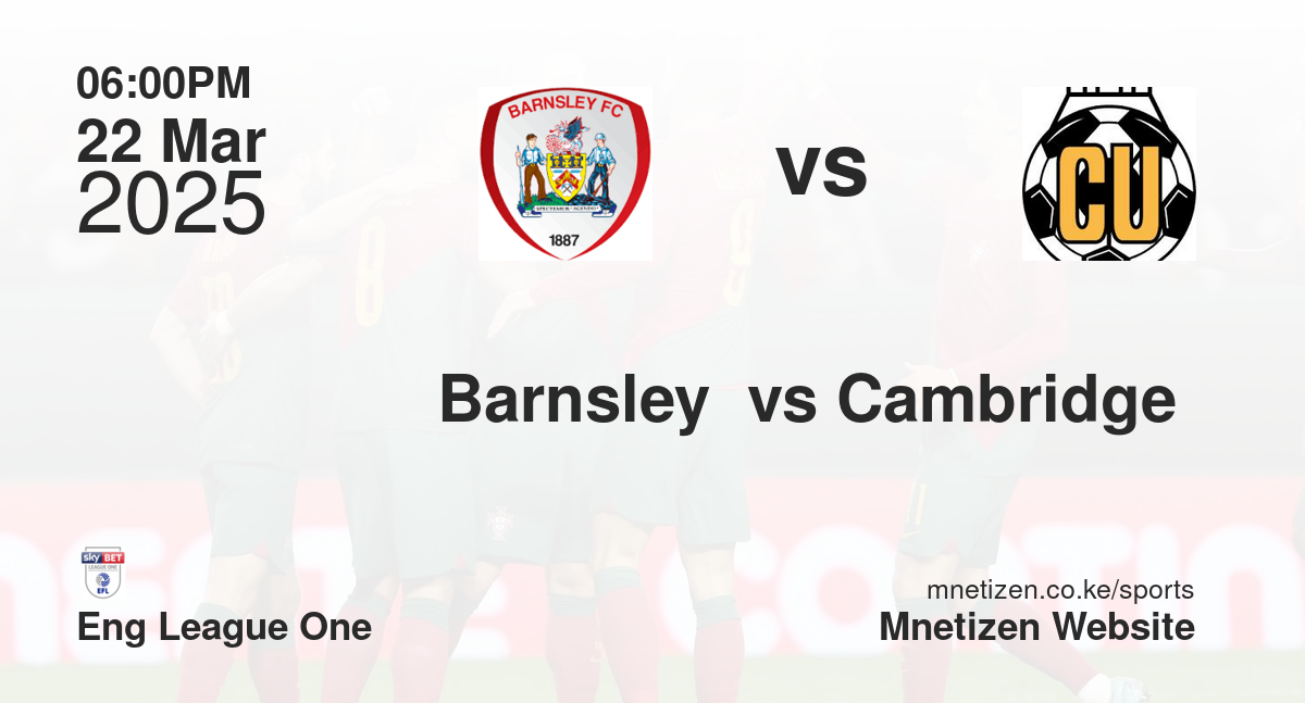 Barnsley  vs Cambridge 