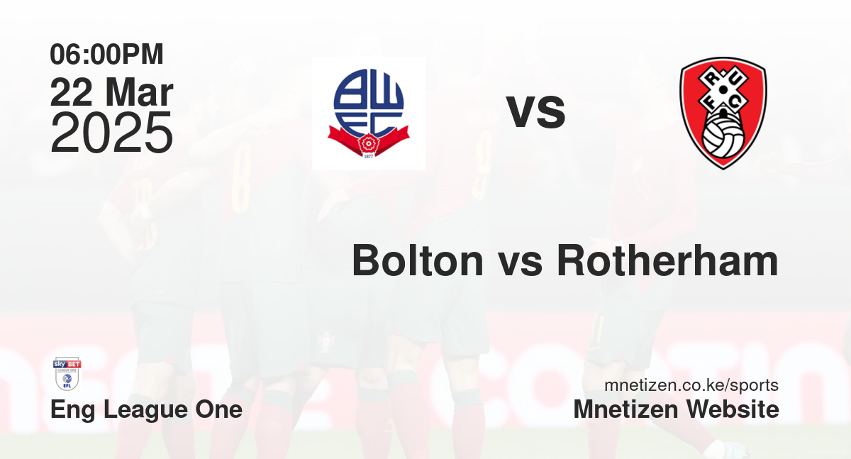 Bolton vs Rotherham