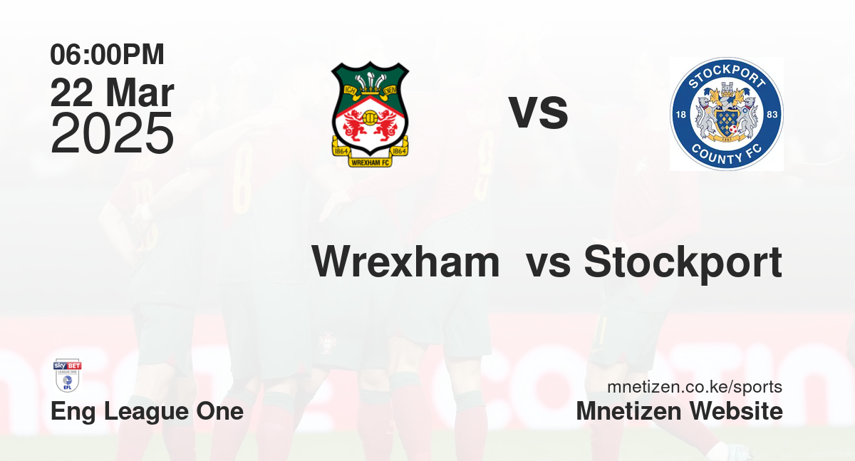 Wrexham  vs Stockport