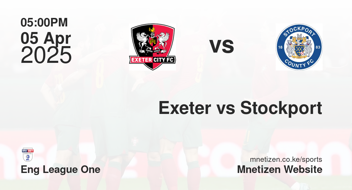 Exeter vs Stockport