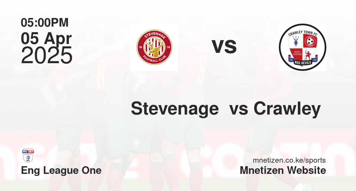 Stevenage  vs Crawley 