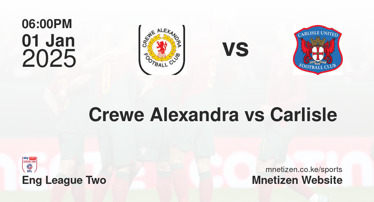 Crewe Alexandra vs Carlisle 