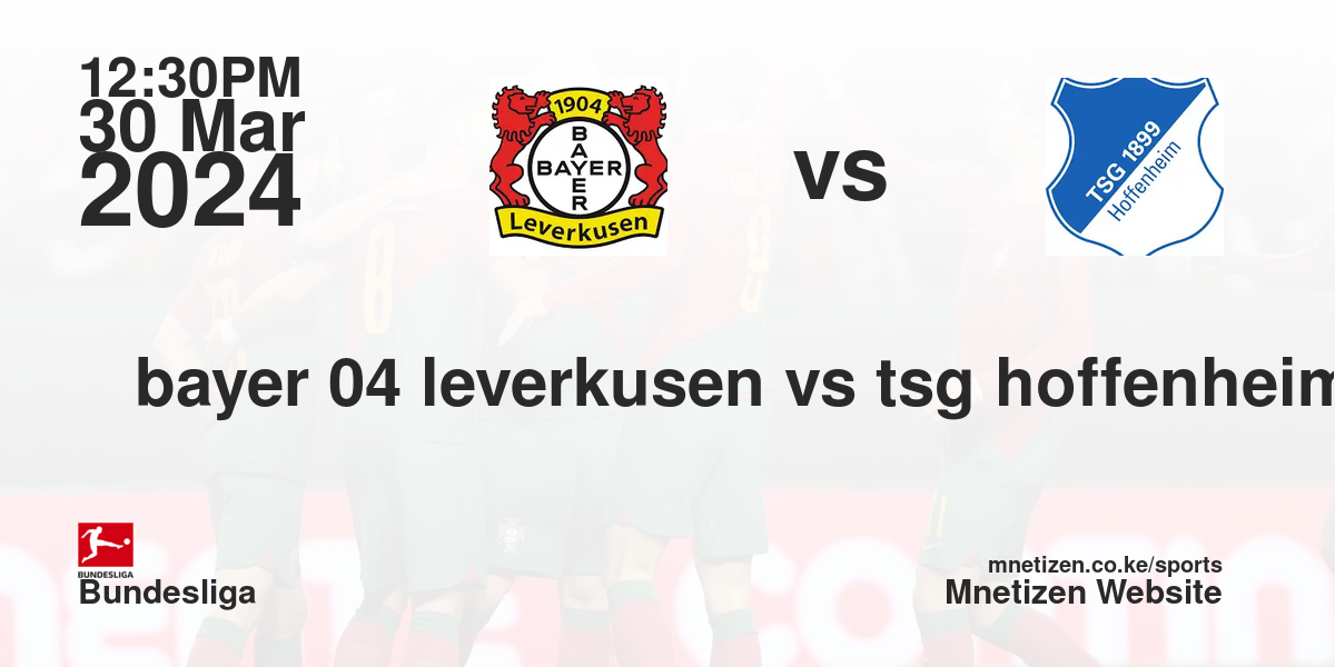 bayer 04 leverkusen vs tsg hoffenheim 30/03/2024 12:30