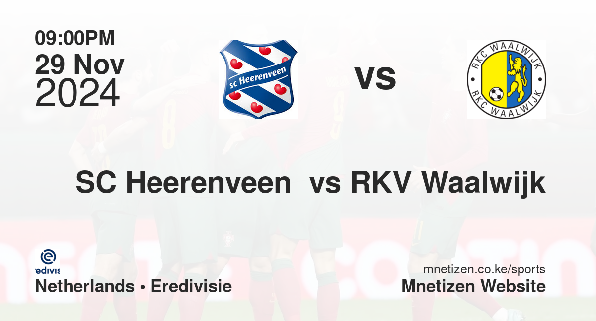 SC Heerenveen  vs RKV Waalwijk