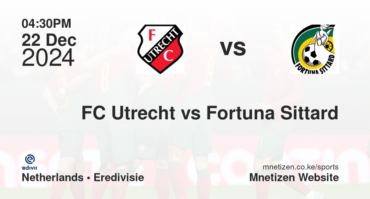 FC Utrecht vs Fortuna Sittard