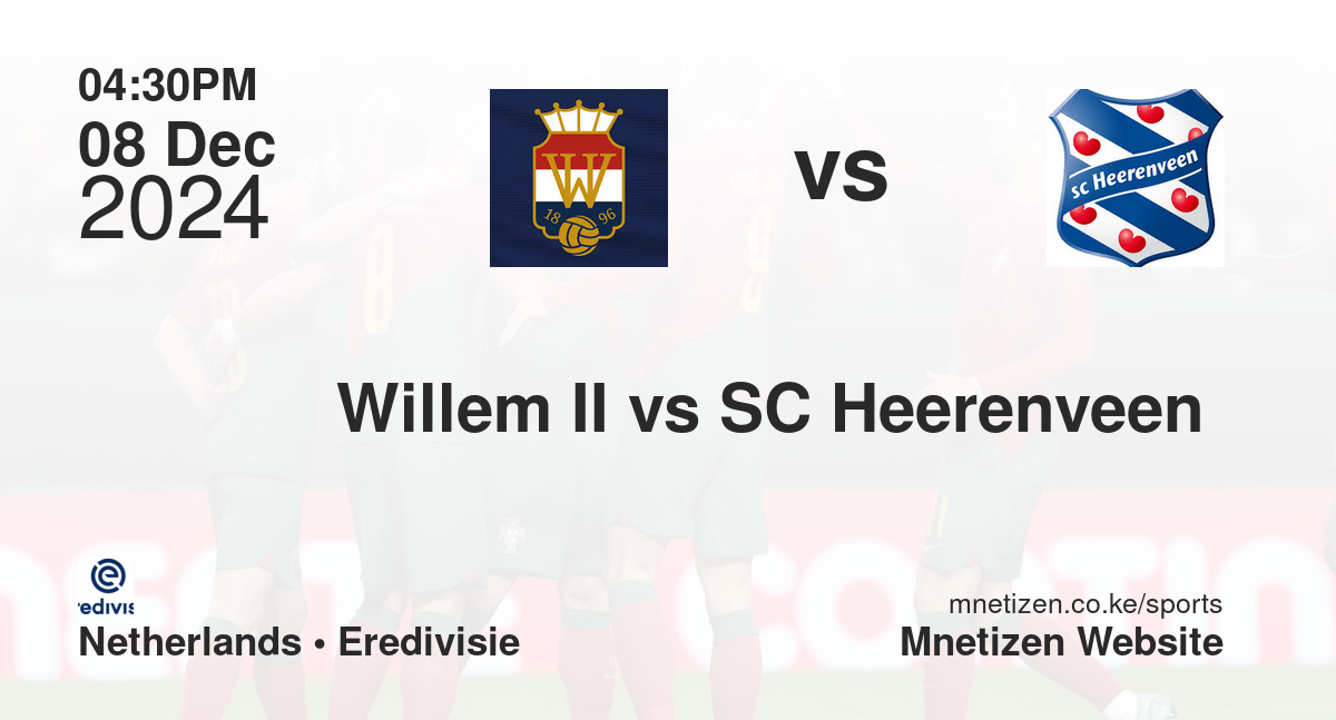 Willem II vs SC Heerenveen 