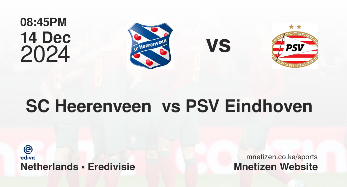 SC Heerenveen  vs PSV Eindhoven 
