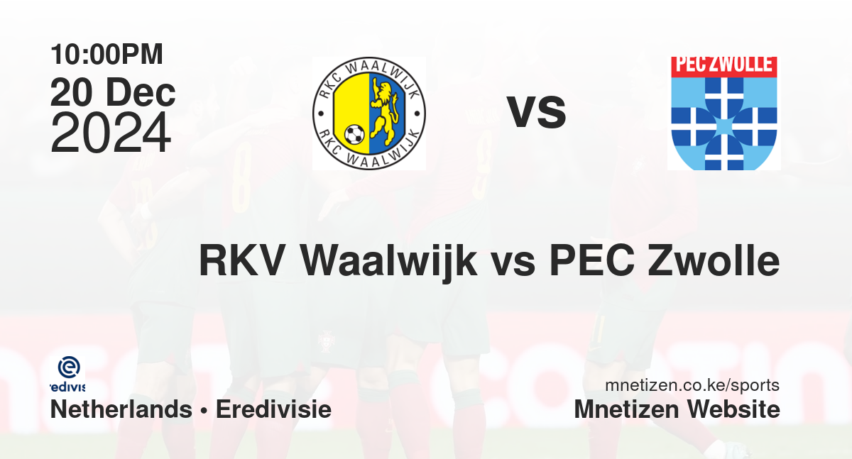 RKV Waalwijk vs PEC Zwolle