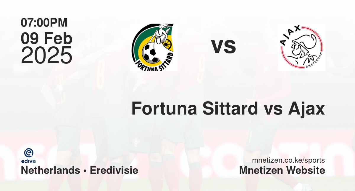 Fortuna Sittard vs Ajax