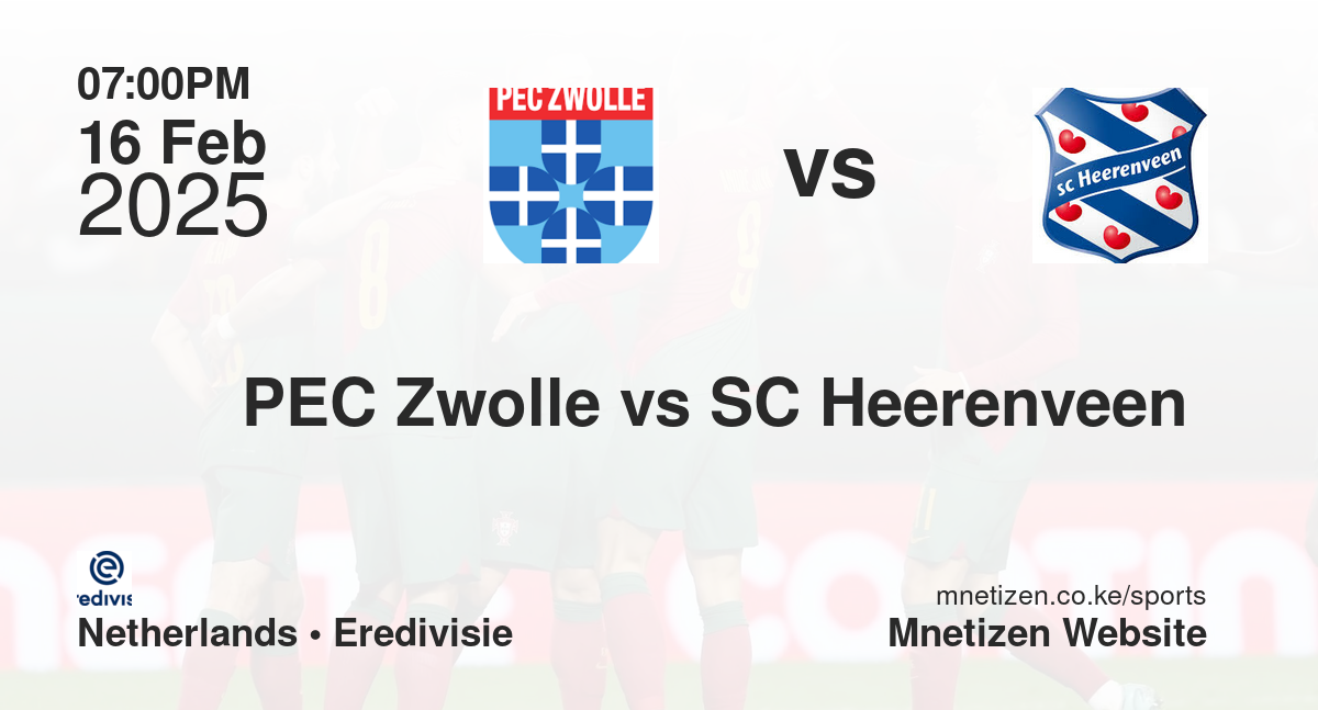 PEC Zwolle vs SC Heerenveen 