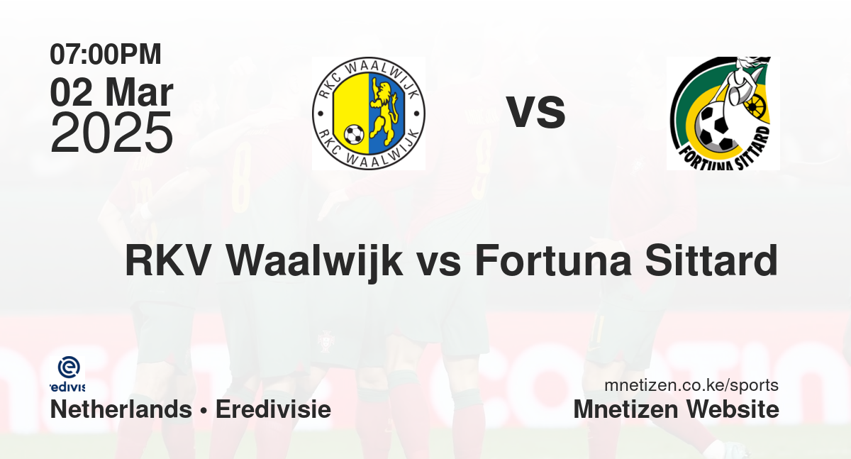 RKV Waalwijk vs Fortuna Sittard