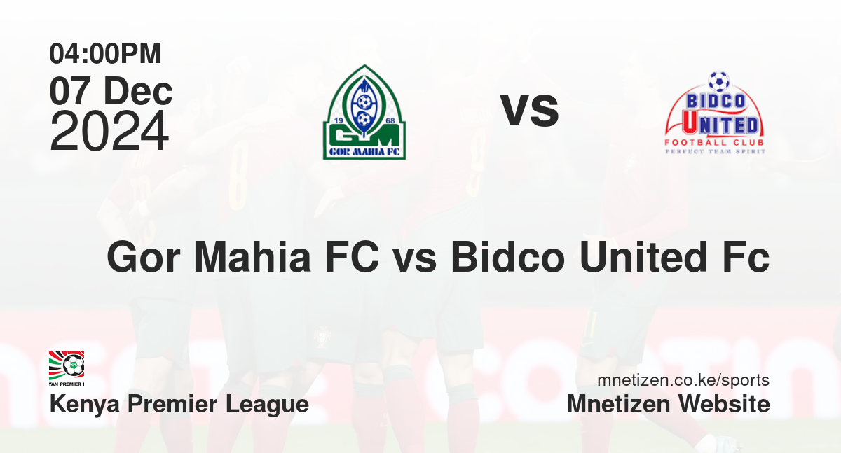Gor Mahia FC vs Bidco United Fc
