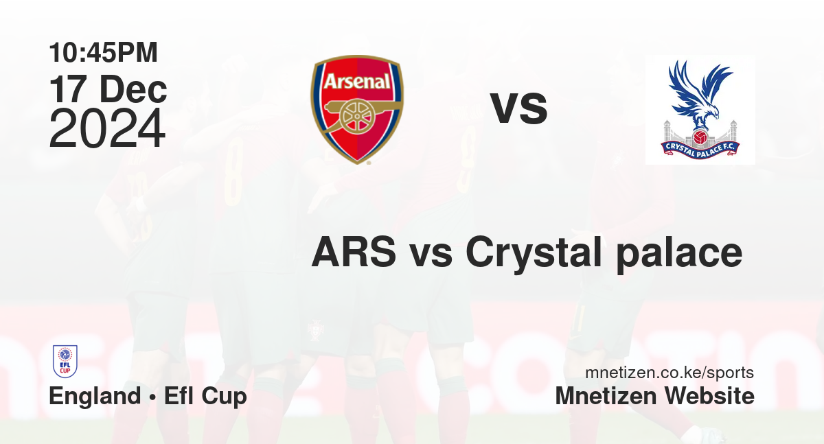 ARS vs Crystal palace 