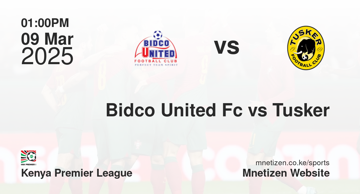 Bidco United Fc vs Tusker