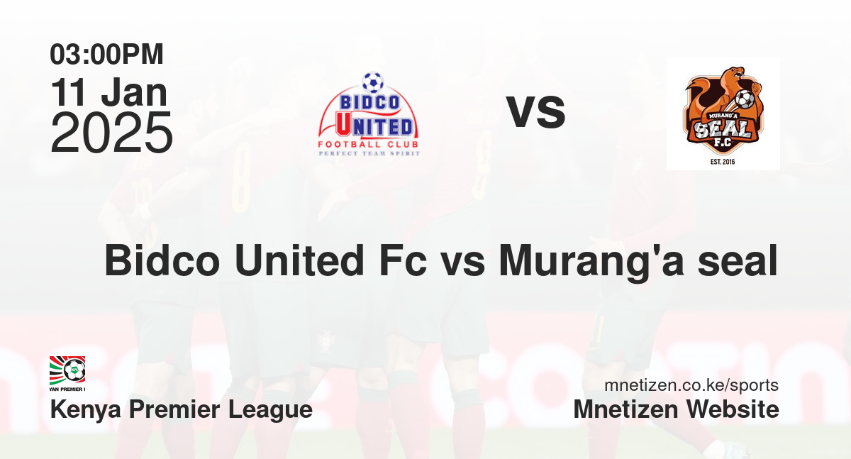 Bidco United Fc vs Murang'a seal