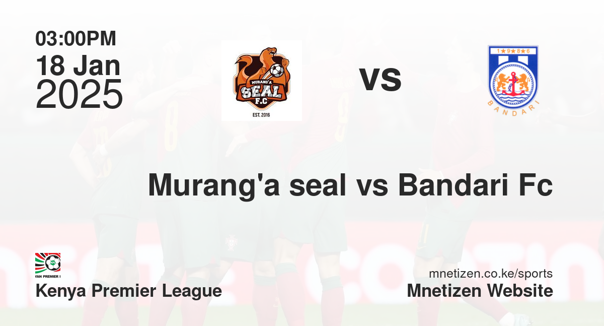 Murang'a seal vs Bandari Fc