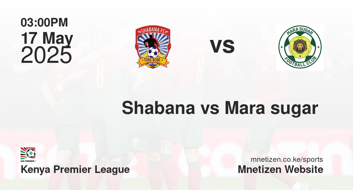 Shabana vs Mara sugar 