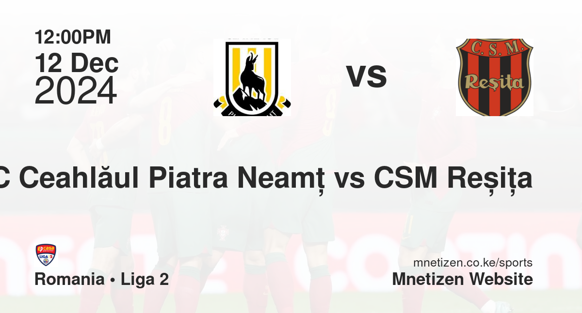 FC Ceahlăul Piatra Neamț vs CSM Reșița
