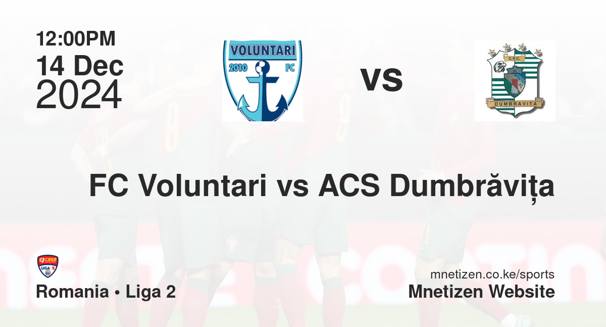 FC Voluntari vs ACS Dumbrăviţa