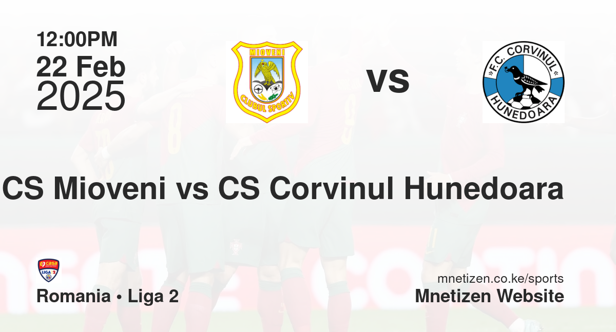 CS Mioveni vs CS Corvinul Hunedoara