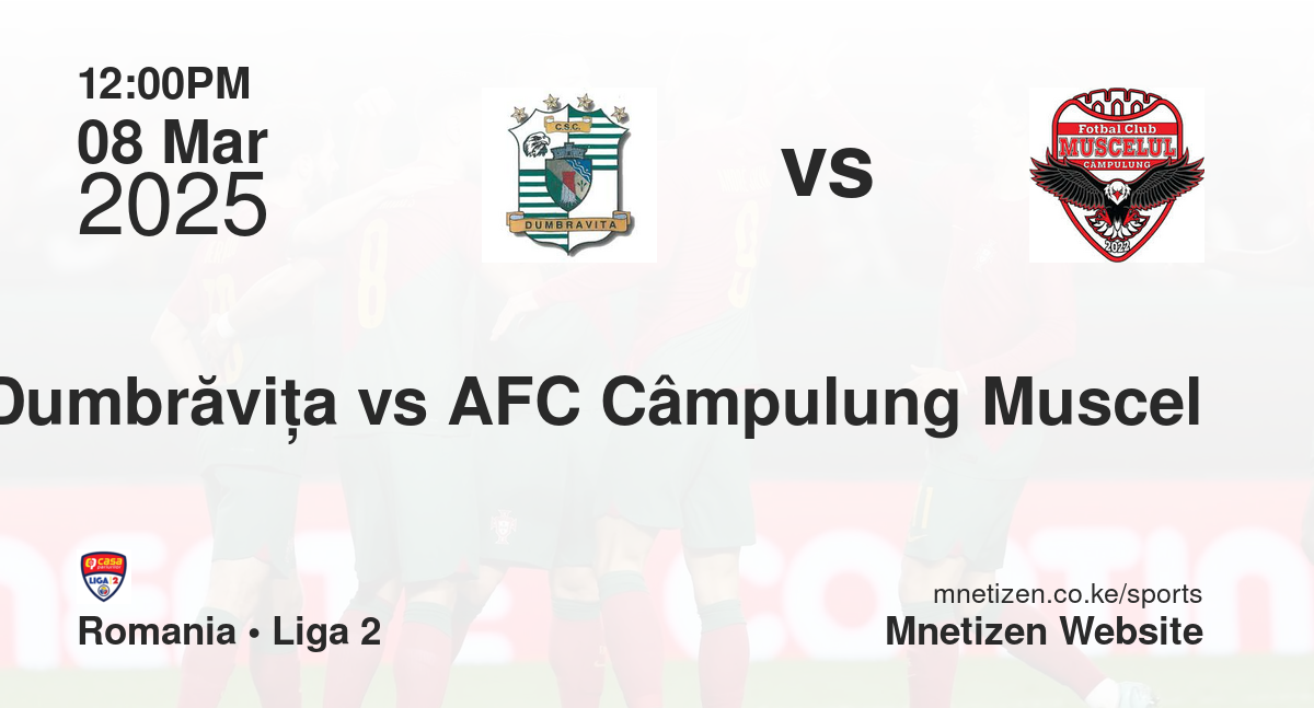 ACS Dumbrăviţa vs AFC Câmpulung Muscel