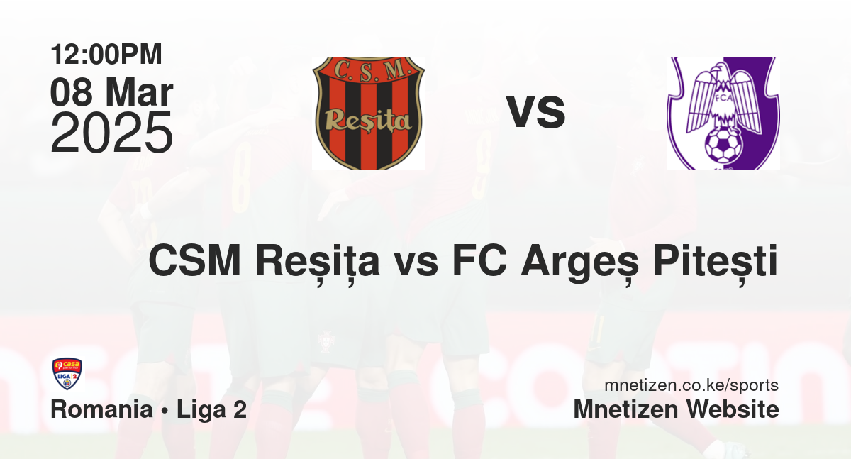 CSM Reșița vs FC Argeș Pitești