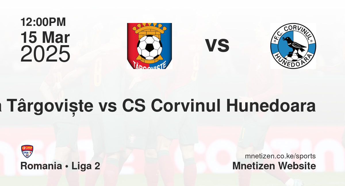 AFC Chindia Târgoviște vs CS Corvinul Hunedoara