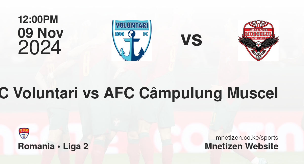FC Voluntari vs AFC Câmpulung Muscel