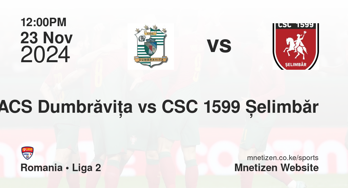 ACS Dumbrăviţa vs CSC 1599 Șelimbăr